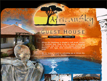 Tablet Screenshot of africanskyguesthouse.com